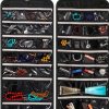 DIOMMELL Black Hanging Jewelry Organizer Fabric Large 47-8
