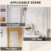DonYeco Hanging Jewelry Organizer Rotatable Non-Woven Fabric-8
