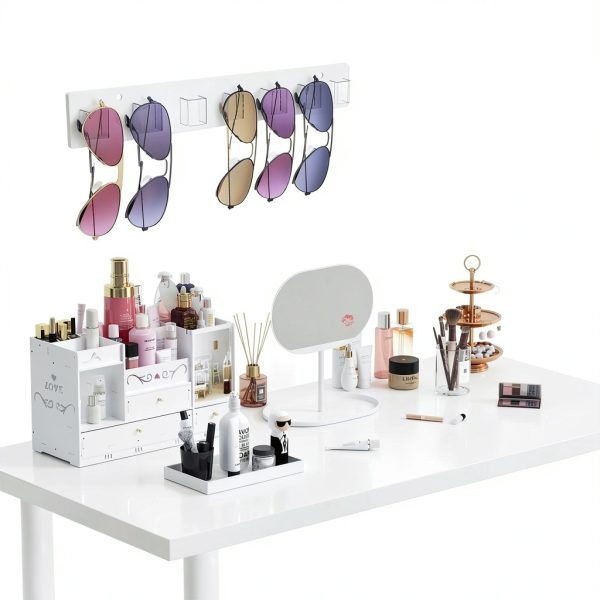 Meaocer Acrylic Glasses Holder Wall Organizer-1