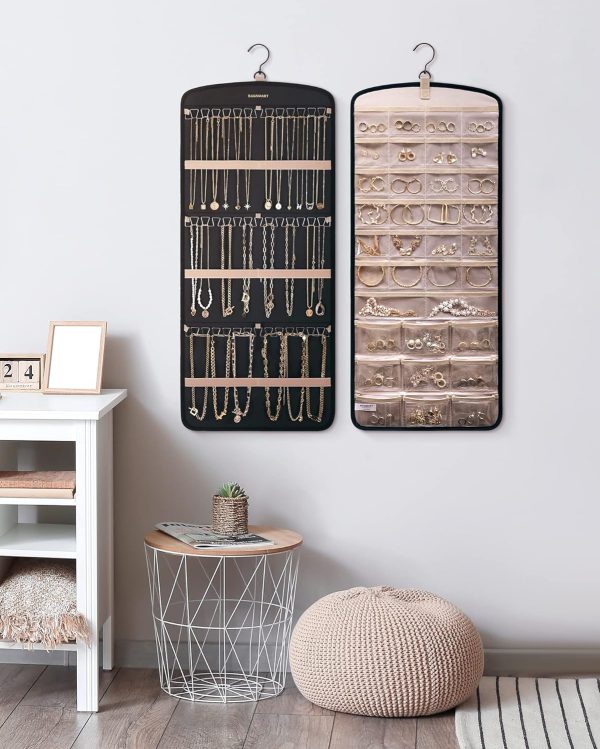 BAGSMART Hanging Jewelry Organizer Large Polyester-6