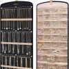 BAGSMART Hanging Jewelry Organizer Large Polyester-0