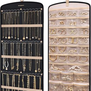 BAGSMART Hanging Jewelry Organizer Large Polyester-0