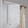 DonYeco Hanging Jewelry Organizer Rotatable Non-Woven Fabric-4
