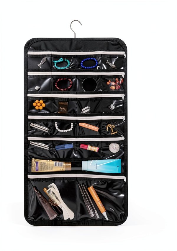 DIOMMELL Black Hanging Jewelry Organizer Fabric Large 47-2