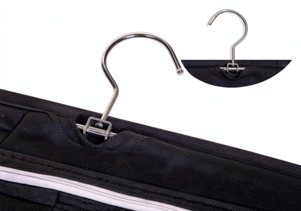 DIOMMELL Black Hanging Jewelry Organizer Fabric Large 47-4