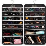 DIOMMELL Black Hanging Jewelry Organizer Fabric Large 47-0