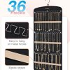 BAGSMART Hanging Jewelry Organizer Large Polyester-1