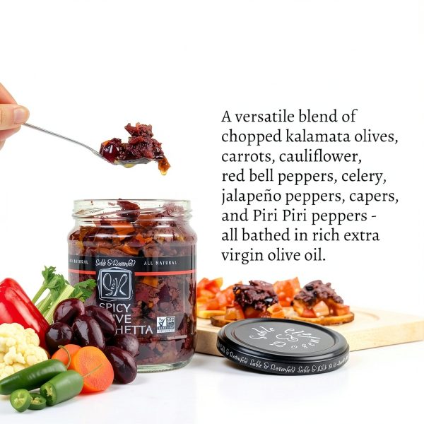 Sable and Rosenfeld Olive Spread Mediterranean Spicy-2