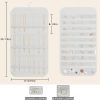 DonYeco Hanging Jewelry Organizer Rotatable Non-Woven Fabric-7