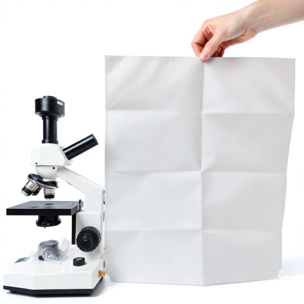 Vabiooth White Microscope Dust Cover Medium Fit-2