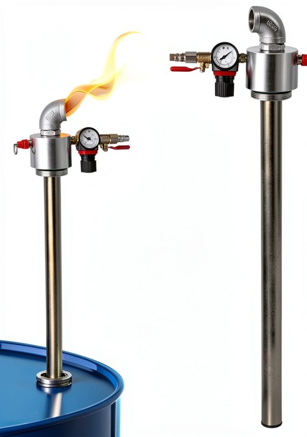 Drum Air Operated Oil Transfer Pump HYYKEJI Pneumatic Barrel Pump-5