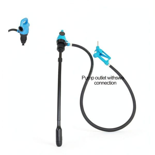 Electric Drum Pump NimRay 5 GPM 120V AC/12V DC with Telescoping Tube-6