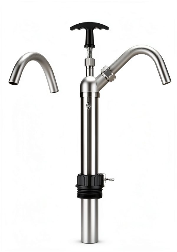 TERA PUMP 316 Stainless Steel Manual Drum Pump 15-55 Gallon-7