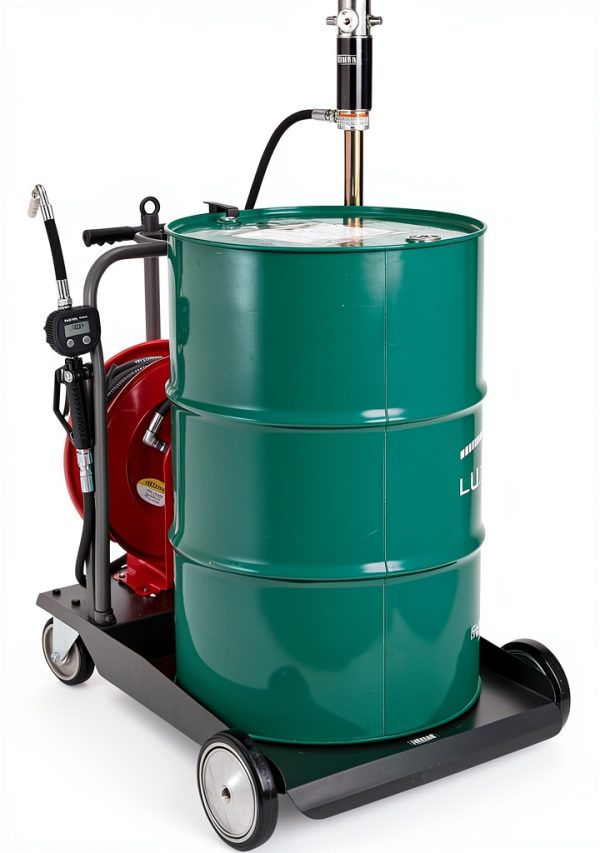 Ironton Mobile Oil Pump Kit 5:1 Pump with 3.7 GPM and 50ft Hose Reel-8
