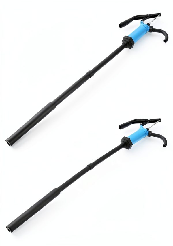 Hand Pump QWORK 2-Pack Siphon Drum Pump for 5-55 Gallon, Zinc, Nozzles-7