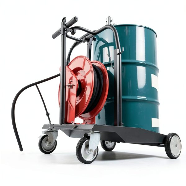 Ironton Mobile Oil Pump Kit 5:1 Pump with 3.7 GPM and 50ft Hose Reel-1