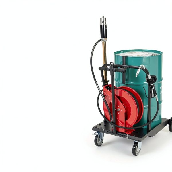 Ironton Mobile Oil Pump Kit 5:1 Pump with 3.7 GPM and 50ft Hose Reel-4