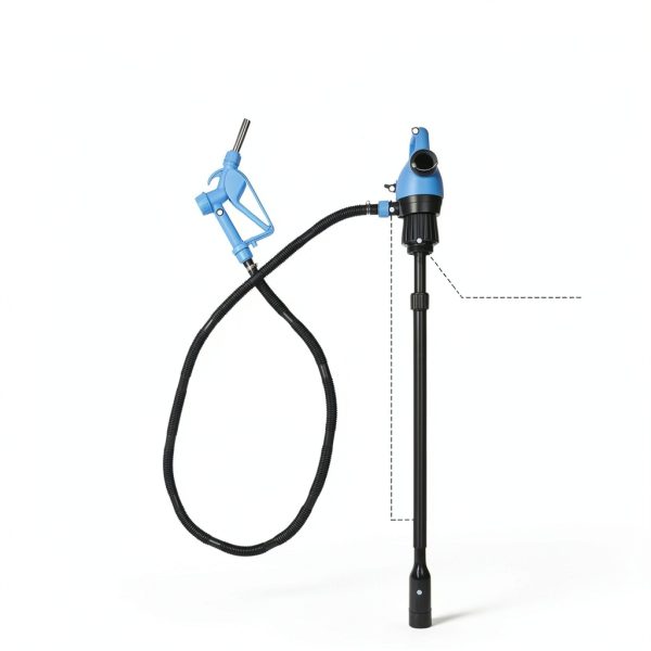 Electric Drum Barrel Pump Uotnam 55 Gallon DEF55 Blue Stainless Steel-3