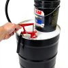 Lincoln 1335 Lever-Action Fluid Transfer Pump, Fits 16- to 55 Gallon Drums, 8.5 Fl. Oz. Per Stroke, 2" Bung, Brass Rings, 6' Removable Hose, Steel Outlet Nozzle, Check Valve, Multi-position Handle-2