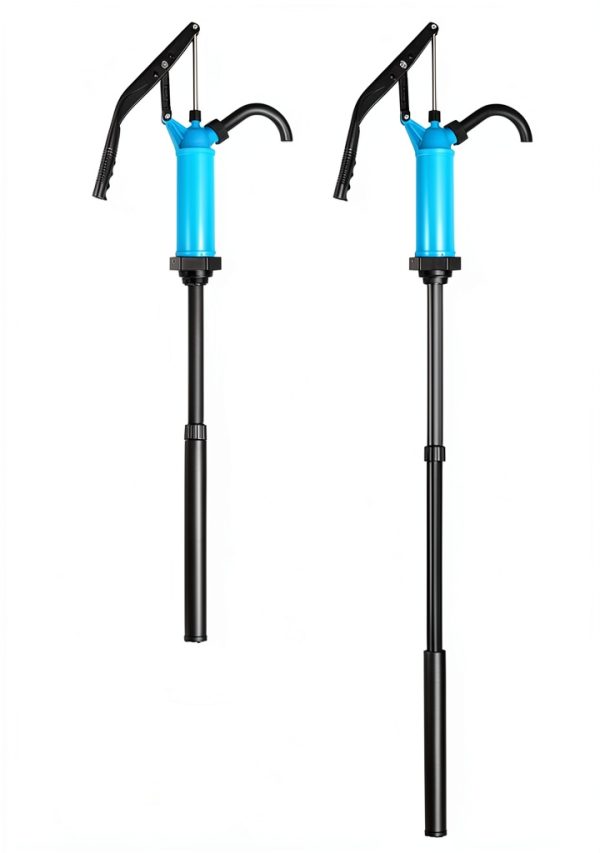 Hand Pump QWORK 2-Pack Siphon Drum Pump for 5-55 Gallon, Zinc, Nozzles-1