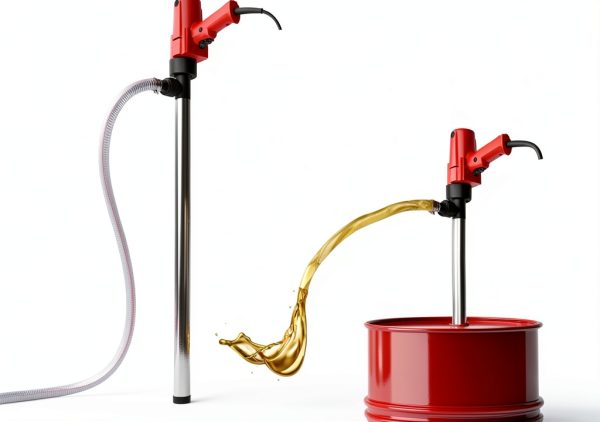 2480W Electric Fuel Transfer Barrel Pump, 110V 13000RPM, for 55 Gallon Electric Transfer Pumps with 36in Stainless Steel Tube and 6.6ft Steel Wire Hose, for Diesel,Lubricants,Slightly Viscous Liquids-0