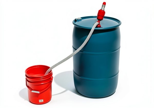 Economy Plastic Drum Siphon Pump by BayTec 5‑55 Gallon-5